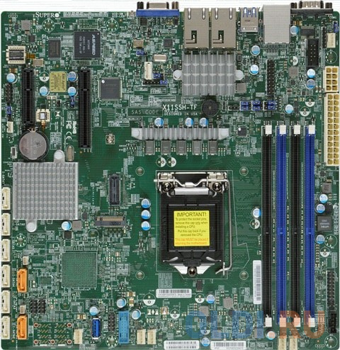 Материнская плата Supermicro MBD-X11SSH-TF-O Socket 1151 C236 4xDDR4 1xPCI-E 4x 1xPCI-E 8x 8 mATX
Материнская плата Supermicro MBD-X11SSH-TF-O Socket 1151 C236 4xDDR4 1xPCI-E 4x 1xPCI-E 8x 8 mATX