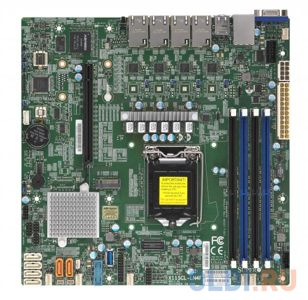 Материнская плата Supermicro MBD-X11SCL-LN4F-O Socket 1151 v2 C242 4xDDR4 1xPCI-E 16x 1xPCI-E 4x 6 mATX Retail
Материнская плата Supermicro MBD-X11SCL-LN4F-O Socket 1151 v2 C242 4xDDR4 1xPCI-E 16x 1xPCI-E 4x 6 mATX Retail