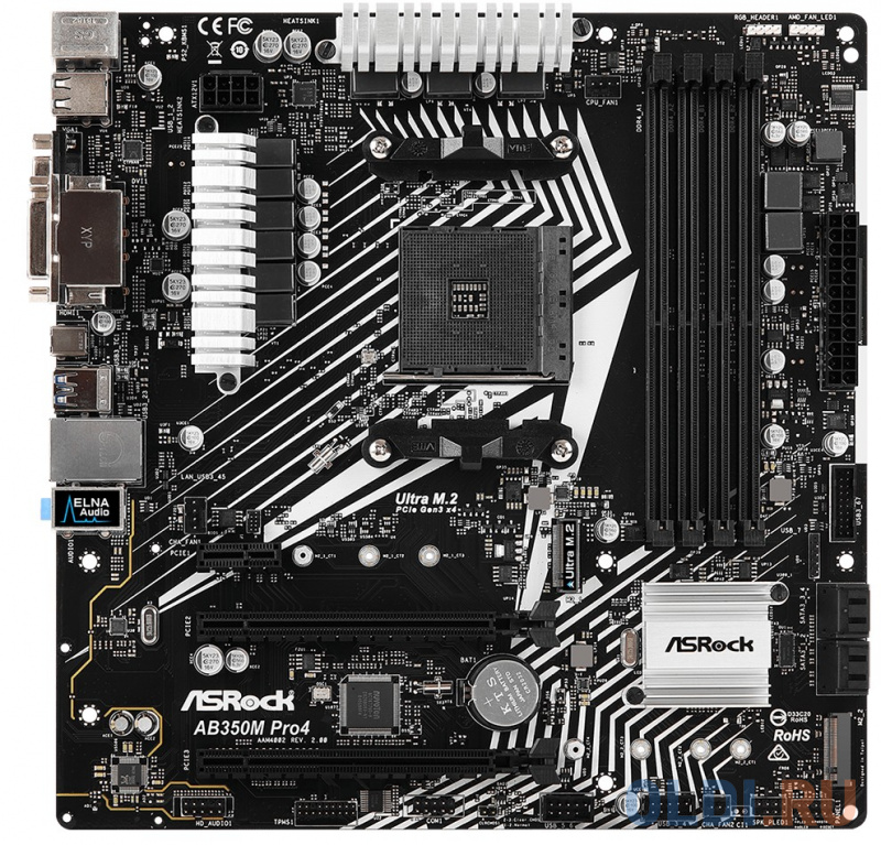 Материнская плата ASRock AB350M PRO4 R2.0 Socket AM4 AMD B350 4xDDR4 2xPCI-E 16x 1xPCI-E 1x 4 mATX Retail
Материнская плата ASRock AB350M PRO4 R2.0 Socket AM4 AMD B350 4xDDR4 2xPCI-E 16x 1xPCI-E 1x 4 mATX Retail