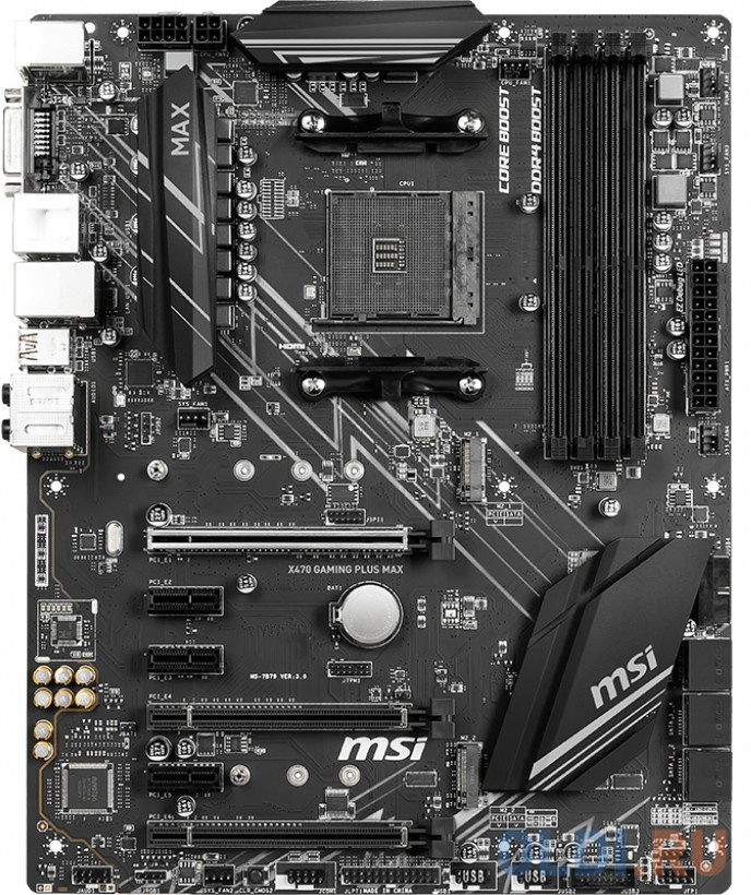 Материнская плата MSI X470 GAMING PLUS MAX Socket AM4 AMD X470 4xDDR4 3xPCI-E 16x 3xPCI-E 1x 6 ATX Retail
Материнская плата MSI X470 GAMING PLUS MAX Socket AM4 AMD X470 4xDDR4 3xPCI-E 16x 3xPCI-E 1x 6 ATX Retail