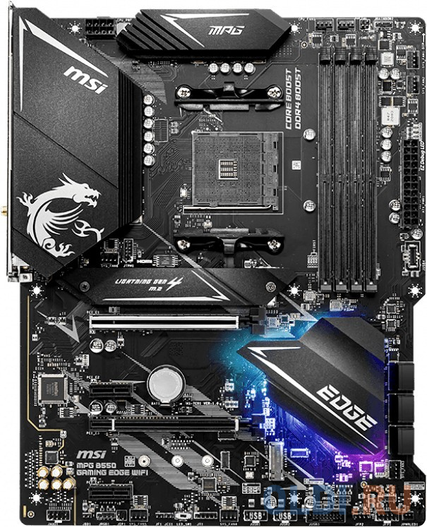 Материнская плата MSI MPG B550 GAMING EDGE WIFI Socket AM4 AMD B550 4xDDR4 2xPCI-E 16x 2xPCI-E 1x 6 ATX Retail
Материнская плата MSI MPG B550 GAMING EDGE WIFI Socket AM4 AMD B550 4xDDR4 2xPCI-E 16x 2xPCI-E 1x 6 ATX Retail