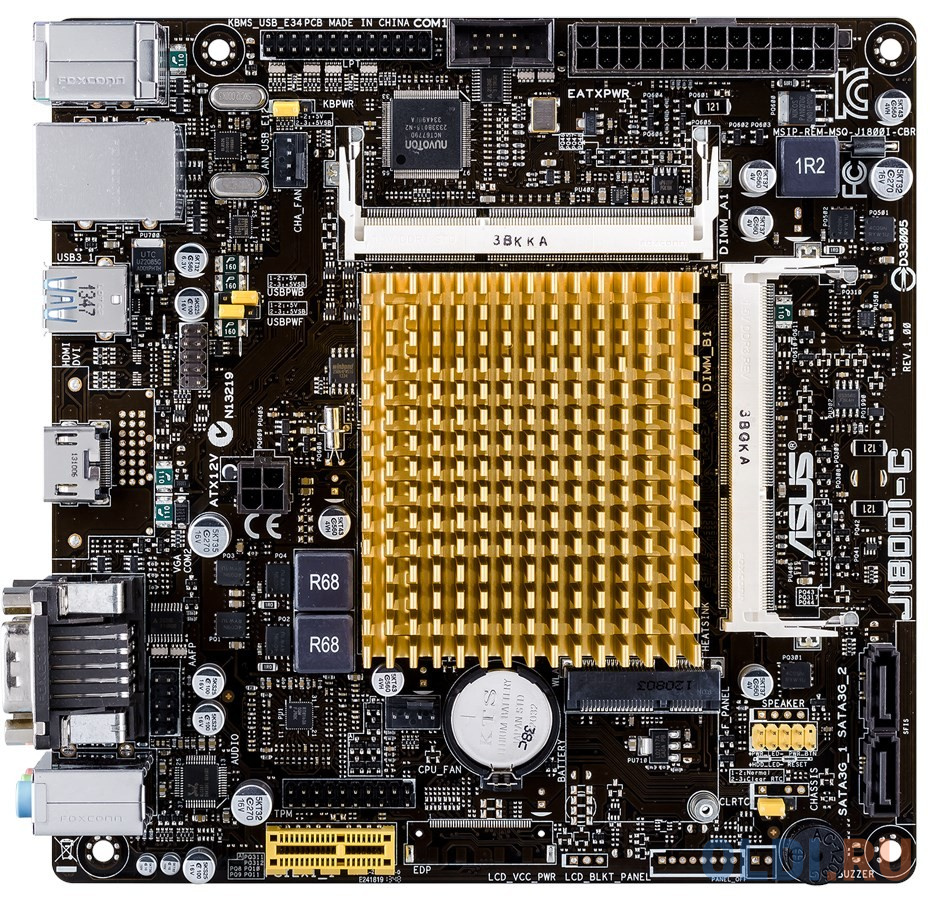 Материнская плата ASUS J1800I-C/CSM с процессором Intel J1800 2xSO-DIMM DDR3 1xPCI-E 1x 2xSATA II mini-ITX Retail
Материнская плата ASUS J1800I-C/CSM с процессором Intel J1800 2xSO-DIMM DDR3 1xPCI-E 1x 2xSATA II mini-ITX Retail