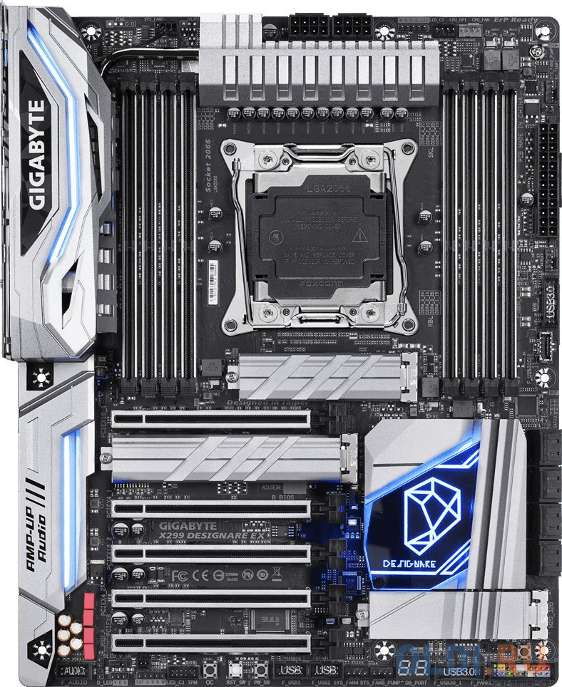 Материнская плата GigaByte X299 DESIGNARE EX Socket 2066 X299 8xDDR4 5xPCI-E 16x 8xSATAIII ATX Retail
Материнская плата GigaByte X299 DESIGNARE EX Socket 2066 X299 8xDDR4 5xPCI-E 16x 8xSATAIII ATX Retail