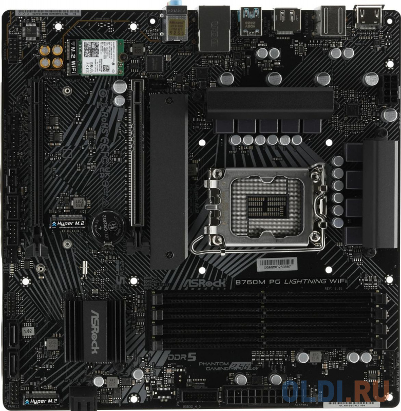 B760M PG LIGHTNING/D4, Socket 1700, Intel®B760, 4xDDR4-3200, HDMI+DP, 2xPCI-Ex16, 1xPCI-Ex1, 4xSATA3(RAID 0/1/5/10), 2xM.2, 8 Ch Audio, GLan, (2+4)xUS
B760M PG LIGHTNING/D4, Socket 1700, Intel®B760, 4xDDR4-3200, HDMI+DP, 2xPCI-Ex16, 1xPCI-Ex1, 4xSATA3(RAID 0/1/5/10), 2xM.2, 8 Ch Audio, GLan, (2+4)xUS