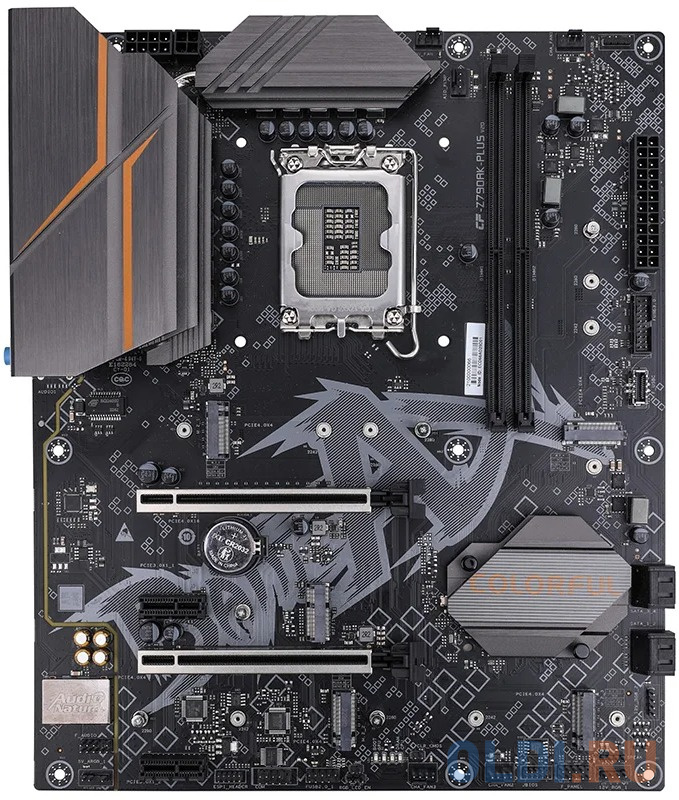 Материнская плата Colorful BATTLE-AX Z790AK-PLUS D5 V20 Z790 LGA1700 2xDDR5 2xPCIEx16 2xPCIEx1 4xM.2 1xTypeC 7xUSB3.2Gen1 1xUSB2.0 4xSATA3.0 2.5G DP H
Материнская плата Colorful BATTLE-AX Z790AK-PLUS D5 V20 Z790 LGA1700 2xDDR5 2xPCIEx16 2xPCIEx1 4xM.2 1xTypeC 7xUSB3.2Gen1 1xUSB2.0 4xSATA3.0 2.5G DP H