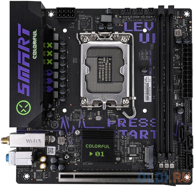 Материнская плата Colorful Colorful H610I SMART WIFI V20 H610 LGA1700 2xDDR4 1xPCIEx16 1xM.2 4xUSB3.2Gen1 6xUSB2.0 3xSATA3.0 2.5G DP HDMI ITX RTL
Материнская плата Colorful Colorful H610I SMART WIFI V20 H610 LGA1700 2xDDR4 1xPCIEx16 1xM.2 4xUSB3.2Gen1 6xUSB2.0 3xSATA3.0 2.5G DP HDMI ITX RTL