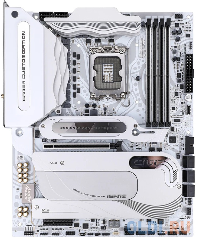 Материнская плата Colorful iGame Z790D5 FLOW V20 Z790 LGA1700 4xDDR5 2xPCIEx16 1xPCIEx4 1x PCIEx1 4xM.2 2xTypeC 3xUSB3.2Gen2 3xUSB3.2Gen1 6xUSB2.0 6xS
Материнская плата Colorful iGame Z790D5 FLOW V20 Z790 LGA1700 4xDDR5 2xPCIEx16 1xPCIEx4 1x PCIEx1 4xM.2 2xTypeC 3xUSB3.2Gen2 3xUSB3.2Gen1 6xUSB2.0 6xS