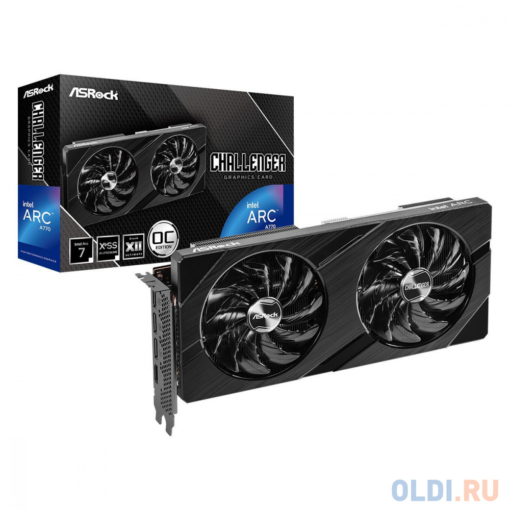 Видеокарта Asrock PCI-E 4.0 A770 CL 16GO INTEL ARC A770 16Gb 256bit GDDR6 2150/17500 HDMIx1 DPx3 HDCP Ret
Видеокарта Asrock PCI-E 4.0 A770 CL 16GO INTEL ARC A770 16Gb 256bit GDDR6 2150/17500 HDMIx1 DPx3 HDCP Ret
