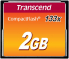   Compact Flash Card 2GB Transcend 133x TS2GCF133
