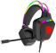 CANYON Darkless GH-9A, RGB gaming headset with Microphone, Microphone frequency response: 20HZ~20KHZ, ABS+ PU leather, USB*1*3.5MM jack plug, 2.0M PVC cable, weight:280g, black