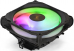 Exegate EX286158RUS  ExeGate Dark Magic EE400XL-PWM.RGB (Al black coating, 4 copper heatpipe, LGA775/1150/1151/1155/1156/1200/AM2/AM2+/AM3/AM3+/AM4/FM1/FM2/754/939/940, TDP 125W, Fan 120mm, PWM,