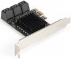  ExeGate EXE-516 (PCI-E x1 v3.0, SATA3 6Gb/s, 6 int, ASMedia Chipset ASM1166)