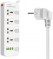 Perfeo LD_B4610 LDNIO SC4408/   2/ 4  EU_UK_US/ 2500W/ 4 USB/   / White