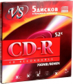  CD-R VS 700 Mb,  52x,  .   (5),  (5/ 250)