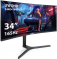    165  34" ExeGate Combat EC3400TA (VA Curved R1800 LED Grade A+, UltraWide QHD 3440x1440@165, 21:9, 300cd/m2, 4000:1, 178/178, 1ms, 2xHDMI2.0, 2xDisplayPort, audio-out, RGB-, Flicker-free, FreeSync, Low Blue Light, 