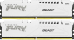 Оперативная память для компьютера Kingston Fury Beast White DIMM 32Gb DDR5 6000 MHz KF560C30BWK2-32
