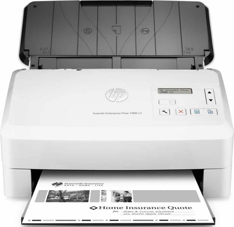  HP ScanJet Enterprise Flow 7000 s3 <L2757A> 4, ADF, , 75 / , 600dpi, 48bit, USB 2.0, USB 3.0