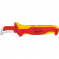 KNIPEX Нож для удаления изоляции VDE, с "пяткой", нержавеющая хирургическая сталь KN-9855SB
