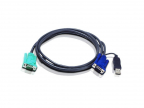  ATEN KVM Cable 2L-5202U   KVM: USB(Am)+DB15(m) (PC) -- SPHD15(m) (KVM), 1. 8