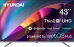  LED Hyundai 43" H-LED43BU7100 WebOS Frameless Metal  4K Ultra HD 60Hz MEMC DVB-T DVB-T2 DVB-C DVB-S DVB-S2 USB WiFi Smart TV