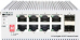 Unmanaged Industrial Switch 8x1000Base-T, 2x1000Base-X SFP, Surge 4KV, -40 to 75C