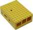 RA185  ACD Yellow ABS Plastic Building Block case for Raspberry Pi 3 B (CBPIBLOX-YEL) (494408)
