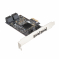  ExeGate EXE-504 (PCI-E x1 v2.0, SATA3 RAID, 4 int.+2 ext., Marvell Chispet 88SE9230)