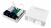 Hyperline SB1-2-8P8C-C5e-WH Розетка компьютерная RJ-45(8P8C), категория 5e, двойная, внешняя, Dual IDC
