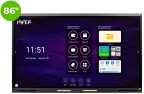   86" HIPER IFP8602-HE (4K,  Multi-Touch,  3840x2160,  8 ms,  178/ 178,  400 cd/ m,  5000:1,  8GB+128G)