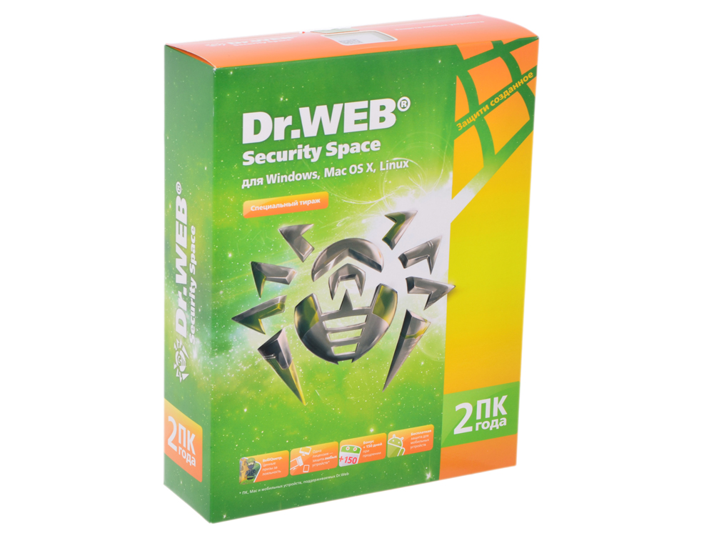  DR. Web Security Space 2 / 2  (BHW-B-24M-2-A3)