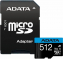  microSDXC 512 Gb ADATA AUSDX512GUICL10A1-RA1