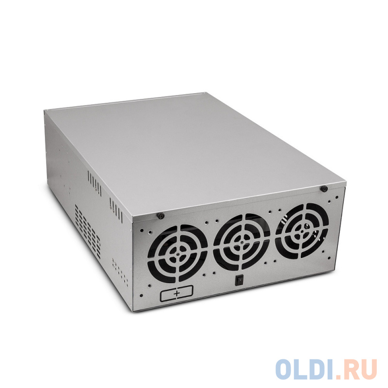 

Корпус 3Cott MC-6A для майнинга на 6 видеокарт с 1 слотом под БП и местами для 5 вентиляторов, Серебристый