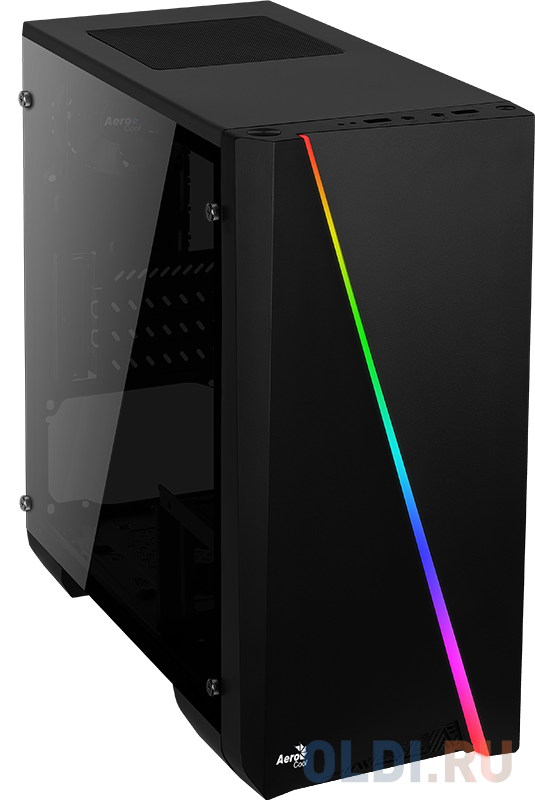 

Корпус Aerocool [PGS-V] Cylon Mini Tempered Glass , mATX, без БП, RGB подсветка, закаленное стекло, 1x USB 3.0 + 1x USB 2.0