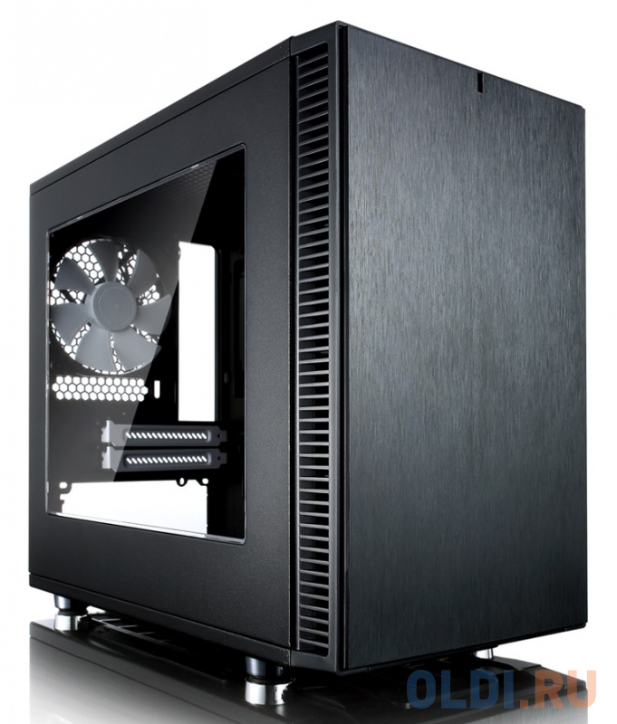 Корпус mini-ITX Fractal Define Nano S Windowi Без БП чёрный FD-CA-DEF-NANO-S-BK-W фото