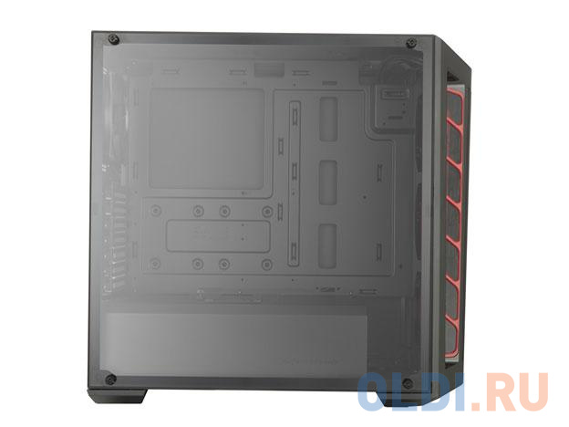 Cooler Master MasterBox MB511, 2xUSB3.0, 1x120 Fan, w/o PSU, Black, Red Trim, Mesh Front Panel, ATX фото