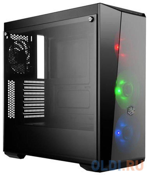 

Cooler Master MasterBox 5 Lite RGB, USB 3.0 x 2, 1xFan, 3x120mm RGB Fan, Black, Splitter cable + Con