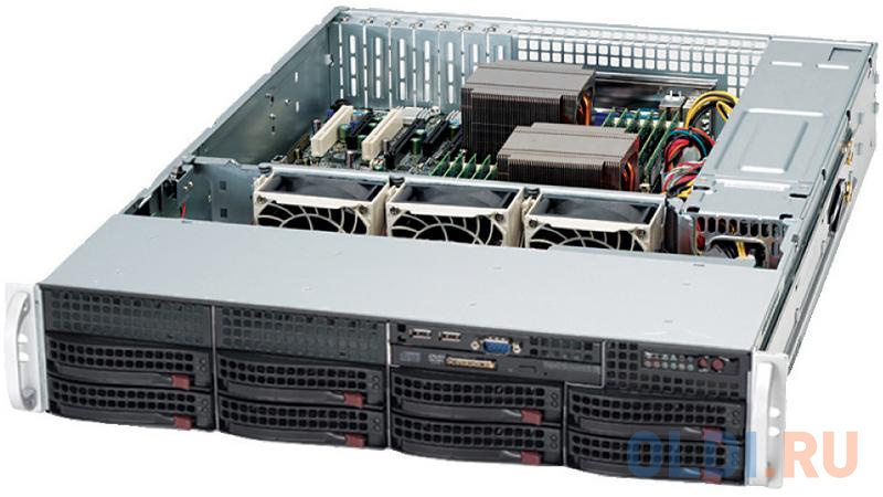 

Корпус E-ATX Supermicro CSE-825TQC-600LPB 600 Вт чёрный