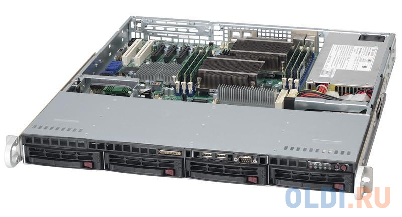 

Корпус Supermicro CSE-813MTQ-600CB 1U, 12"x10" ATX, 4x3.5" hot-swap, 600W