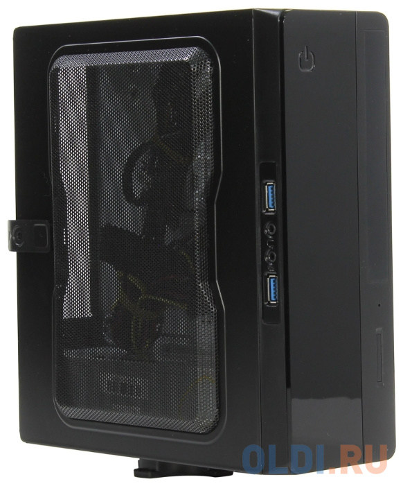 Корпус mini-ITX Powerman EQ101 200 Вт чёрный серверный корпус mini itx advantech ipc 6025bp 27ze 270 вт серебристый чёрный