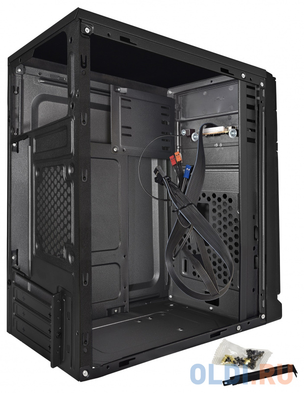 Exegate EX283057RUS Корпус Minitower ExeGate BAA-106 Black, mATX, <AAA350, 80mm>, 2*USB, Audio фото