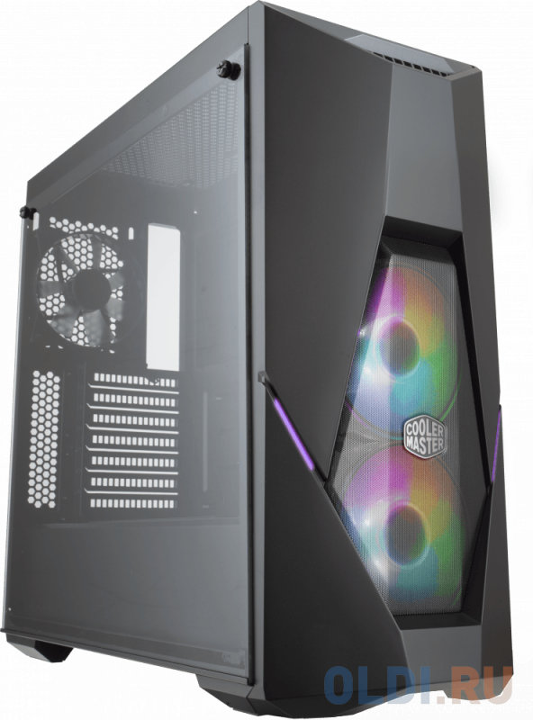 

Cooler Master MasterBox K500, 2xUSB3.0, 2xARGB fan, 1x120fan, Tempered glass side panel, w/o PSU, Black, ATX