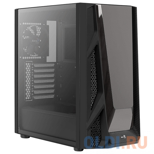 

Корпус Aerocool NightHawk-G-BK-v1 (2xUSB, 2xAudio, 0.6 мм,120 мм FAN, прозрачная стенка-закаленное стекло, ATX, без БП)