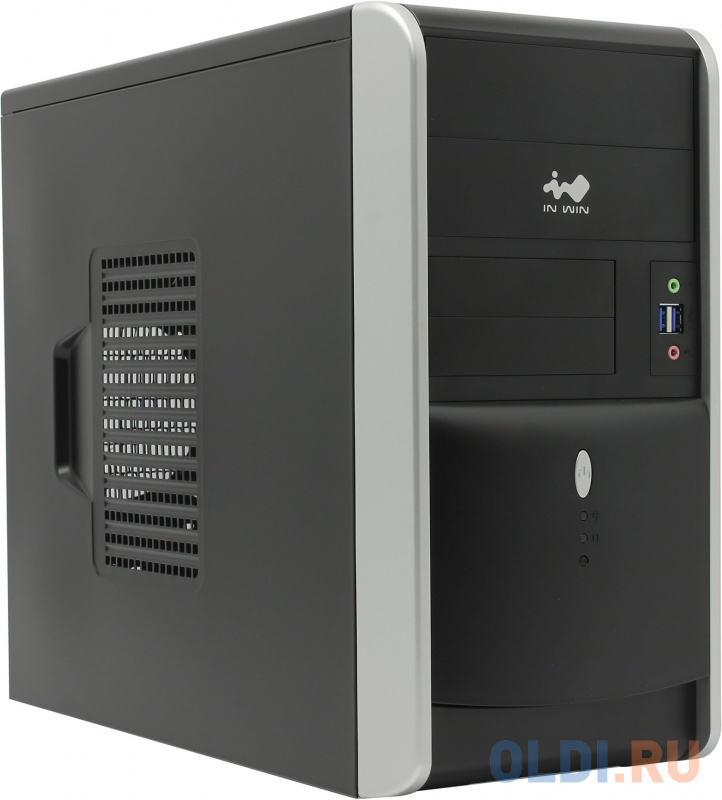 

Корпус microATX InWin EMR007U3 500 Вт чёрный серебристый