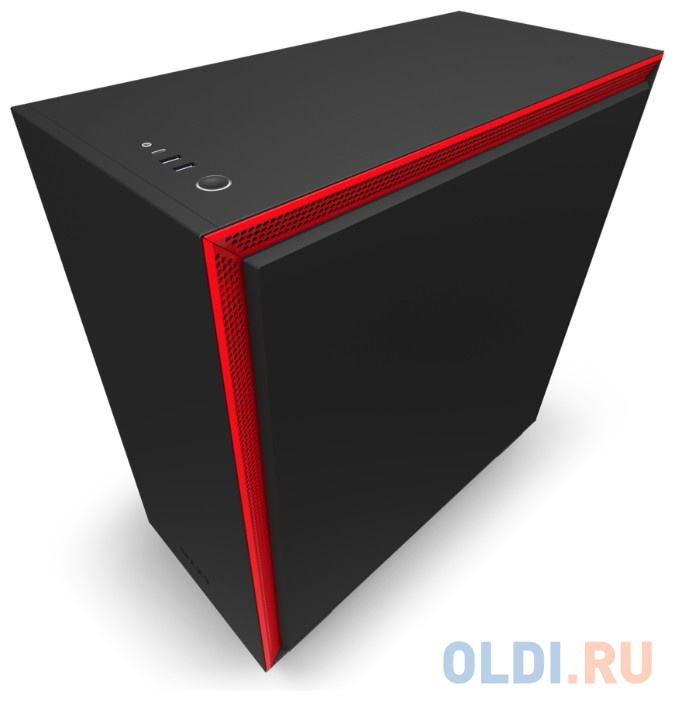 

Корпус ATX NZXT H710 Без БП чёрный красный CA-H710B-BR
