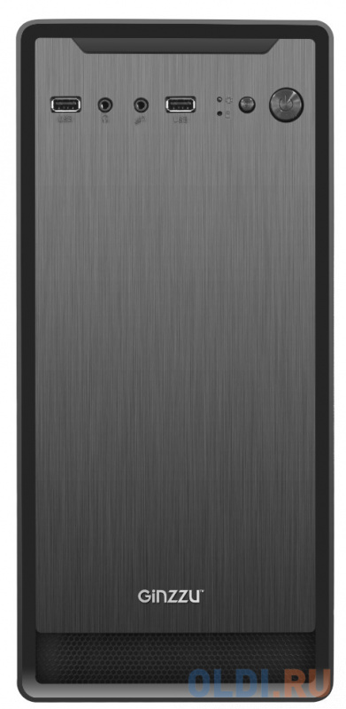 Корпус microATX GINZZU B180 Без БП чёрный фото