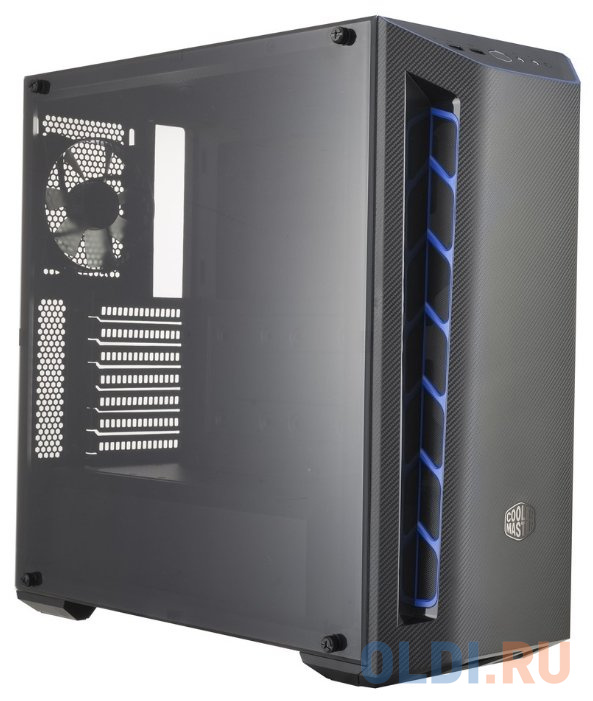 

Cooler Master MasterBox MB510L, 2xUSB3.0, 1x120 Fan, w/o PSU, Black, Blue Trim, ATX