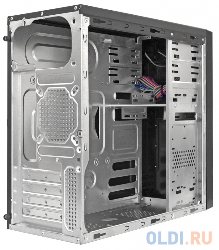 Exegate EX283242RUS Корпус Minitower ExeGate MA-373X Black, mATX <UN400, 120mm> 2*USB, Audio фото