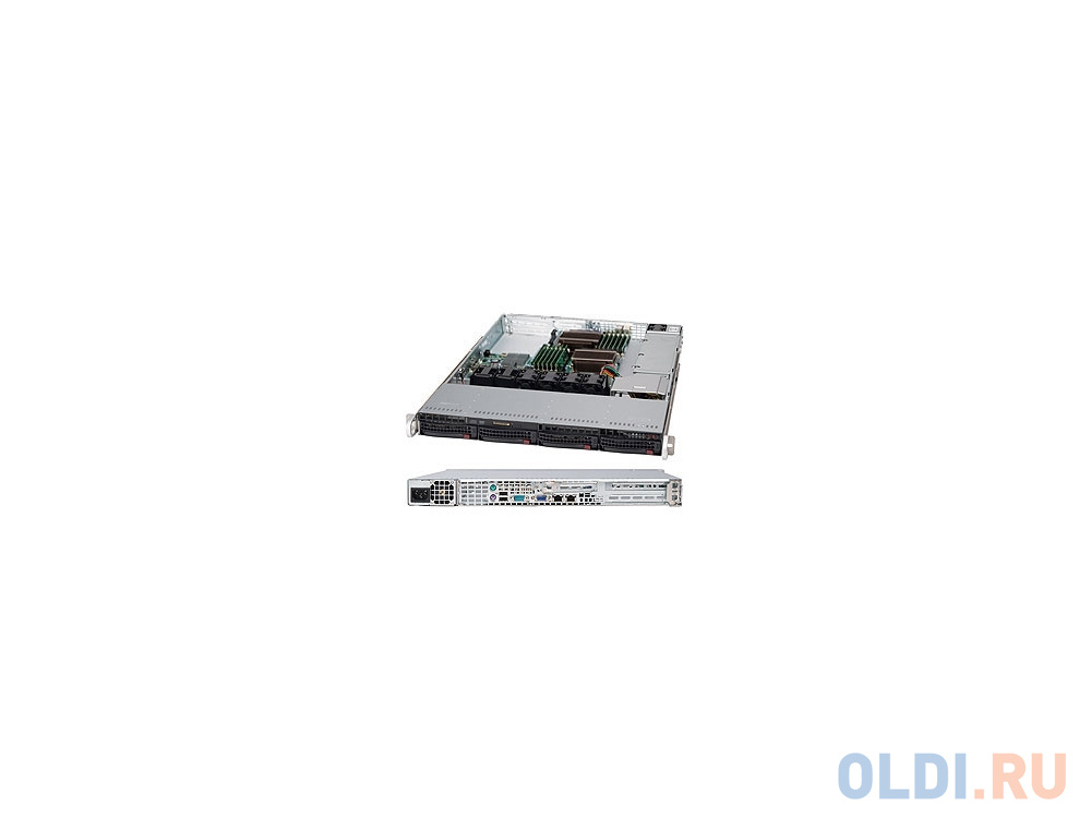 

Серверный корпус 1U Supermicro CSE-815TQ-600WB 600 Вт чёрный