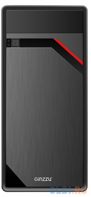Корпус microATX GINZZU D180 Без БП чёрный фото