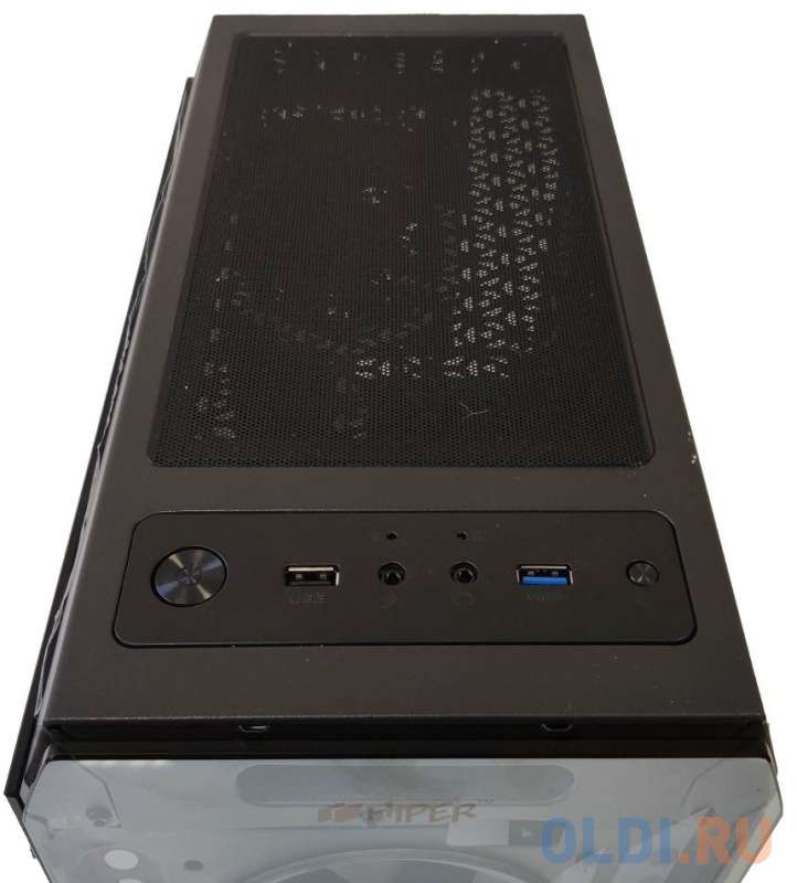 Корпус ATX HIPER HG-C106RGB Без БП чёрный от OLDI